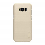 Husa Samsung Galaxy S8 Nillkin Frosted Shield Auriu + Folie de protectie, Flippy