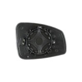 Geam oglinda Renault Fluence, 01.2010-01.2013 si Fluence 2013-, partea Stanga, culoare sticla crom, sticla asferica, cu incalzire,