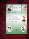 A4b Teza cu subiect unic - limba si literatura romana clasa a VII a