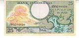 M1 - Bancnota foarte veche - Indonezia - 25 rupii - 1959