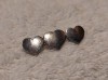 Argint BROSA H&amp;H brand de lux MELBOURNE AUSTRALIA cu 3 INIMIOARE vintage SUPERBA