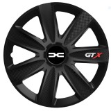 Set 4 Capace Roti GTX Negru Carbon R17, Pentru Dacia Nou, Autohelix MSA