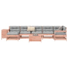 vidaXL Set canapele gradina, 9 piese, lemn masiv brad douglas foto