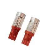 Set 2 becuri auto W5W/T10- 10 Smd cu lupa