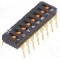 Intrerupator DIP, 2 pozitii, montare THT, 8 sectiuni, OMRON OCB - A6T-8101