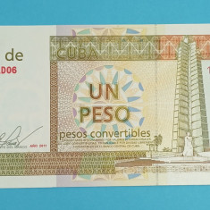 Cuba 1 Peso Convertibiles 2011 'Jose Marti' UNC serie: AD06 190553