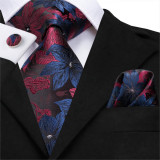 Set cravata + batista + butoni - matase, tesatura Jaquard - model 61