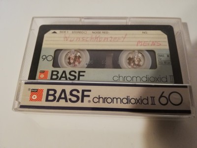 Casete Audio BASF Chromedioxid II - 60 min - Type II - made in West GERMANY foto