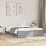 VidaXL Cadru de pat fără saltea Gri Sonoma 160x200cm lemn prelucrat 3295644