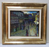 Nicolcea Spineni - Bucuresti, Ulei/Carton, 20x22.3cm, Pictura Originala Semnata