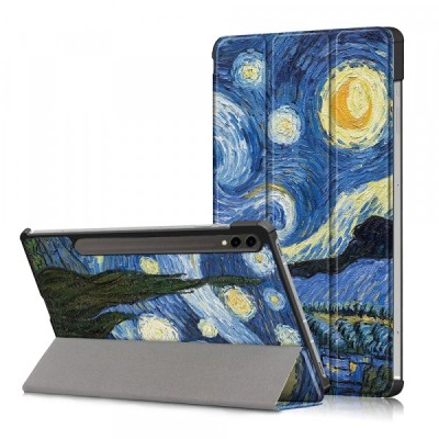 Husa pentru Samsung Galaxy Tab S10/ Tab S9 FE/ Tab S9, Techsuit, FoldPro Starry Night, Multicolor foto
