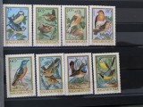 PC183 - Ungaria 1973 Fauna/ Pasari, serie MNH, 8v