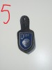 QW8 15 - Insigna - tematica militara - simbol mapamond DRM - suport piele, Europa