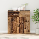 vidaXL Bufet cu sertar cu raft cu depozitare cu ușă Lemn vechi 79 x 38 x 80 cm Lemn compozit