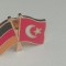 QW9 N7 55 - insigna - tematica nationala - steaguri - Germania - Turcia