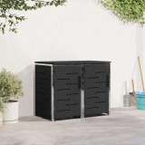Cumpara ieftin Depozitare pentru Containere cu Roti for 2 Bins 240L Negru