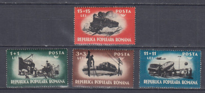 ROMANIA 1948 LP 245 MUNCA IN COMUNICATII SERIE MNH foto