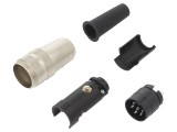 Conector M16 mufă tată 6 pini argintat IP40 5A