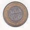 bnk mnd Bahrain 100 fils 2005 unc , bimetal