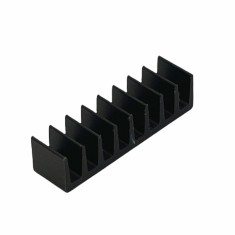 Radiator extrudat, aluminiu, 5mm x 19mm, neagra, FISCHER ELEKTRONIK, ICKSMDB5SA, T136901 foto