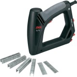 Capsator electric cu cablu pentru capse si cuie, 20 capse/ minut + 400 capse si 100 cuie