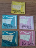 LIBRETE DE OPERA Don juan madam butterfly barbierul din sevilla flautul fermecat maestrii nurnberg anii 60 ( 5 bucati)