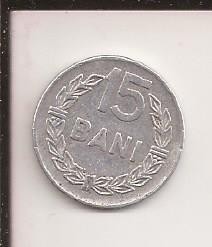 Romania 15 bani 1975 , V3 foto