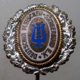 I.083 INSIGNA STICKPIN MUZICA LIRA DEUTSCHER FLEISCHER S&Auml;NGERBUND E.V. email