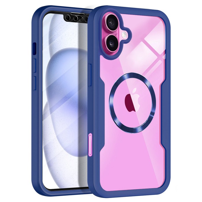 Husa 360&Atilde;&sbquo;&Acirc;&deg; iPhone 16 Plus Techsuit ColorVerse MagSafe, albastru
