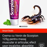 Cremă cu extract de venin de scorpion