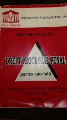 Drept procesual penal. Partea speciala foto