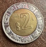 C50 - Moneda foarte veche - Mexic - 2 pesos - 2005