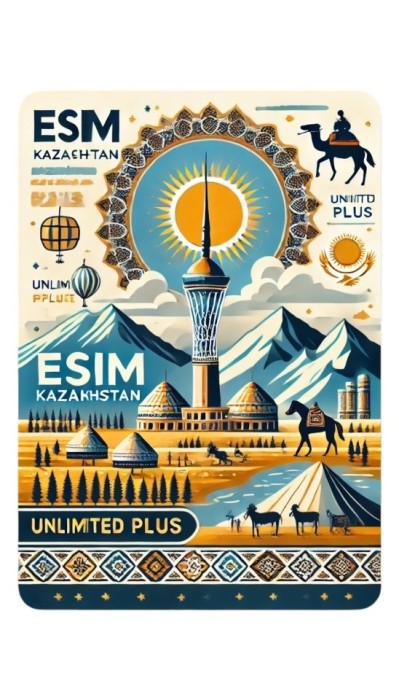 eSIM Kazakhstan, Unlimited Plus, 30 Days