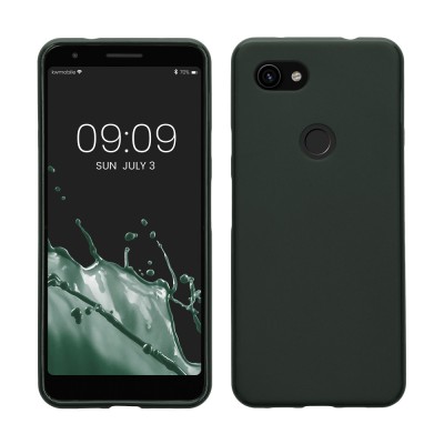 Husa kwmobile pentru Google Pixel 3a, Silicon, Verde, 47590.169 foto