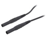 Cablu masurare ST&Auml;UBLI, Mufa Banana 4mm, 19A, 0.75m, CAT III 1000V, PVC, Negru