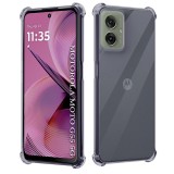 Husa Motorola Moto G55 Asteroid GSM Shockproof Clear Silicone, fumuriu