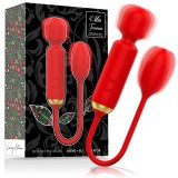 Mia-Toscana Double Pleasure Wand + Ou Vibrator-Silicon