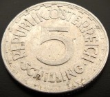 Cumpara ieftin Moneda istorica 5 SCHILLING - AUSTRIA, anul 1952 *cod 3948 B, Europa, Aluminiu