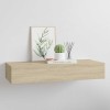 VidaXL Dulap de perete cu sertar, stejar, 60x23,5x10 cm, MDF