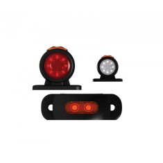 Lampa gabarit laterala LED NEON alb rosu 12-24V