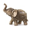 Statueta "Lucky Elephant" din rasina, Auriu, 15cm ComfortTravel Luggage, Ella Home