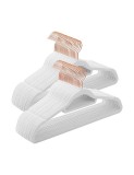 Cumpara ieftin Set 50 umerase din catifea, Songmics, Alb, CRF021W02, Alb + Roz