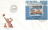 *Romania, LP 1290/1992, J.O. de Vara, Barcelona, colita dantelata, FDC