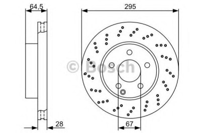 Disc frana MERCEDES C-CLASS Cupe (C204) (2011 - 2016) BOSCH 0 986 479 331 foto