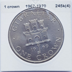 2898 Gibraltar 1 Crown 1969 Elizabeth II (2nd portrait) km 4
