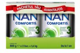 Pachet Nan 3 Comfortis 1-2 ani, 2 x 800g, Nestle