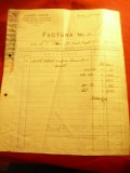 Factura cu Antet Firma Andrei Cocis 1943 Buc.- Atelier special modele lemn pt.tu