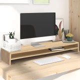 VidaXL Suport monitor, stejar Sonoma, 100 x 24 x 13 cm, PAL