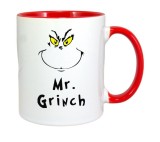 Cana maner rosu personalizata Grinch Christmas, INOVATIX&reg;. 330ml, Oem