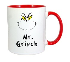 Cana maner rosu personalizata Grinch Christmas, INOVATIX&reg;. 330ml